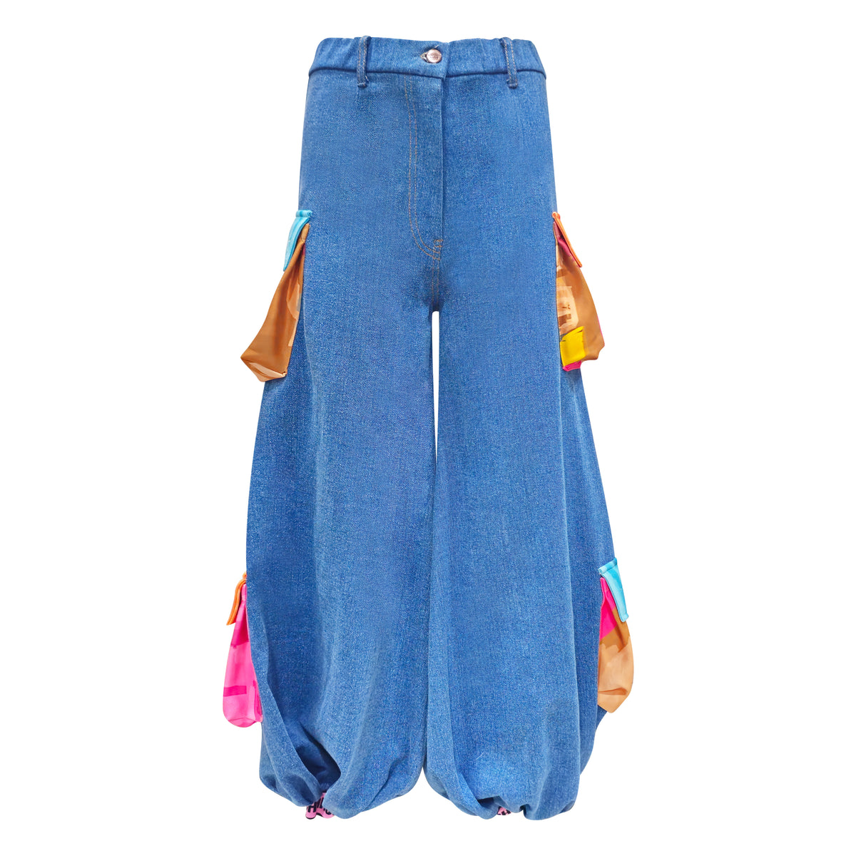 Recoloring denim harem pant - 2MADISONAVENUE.COM
