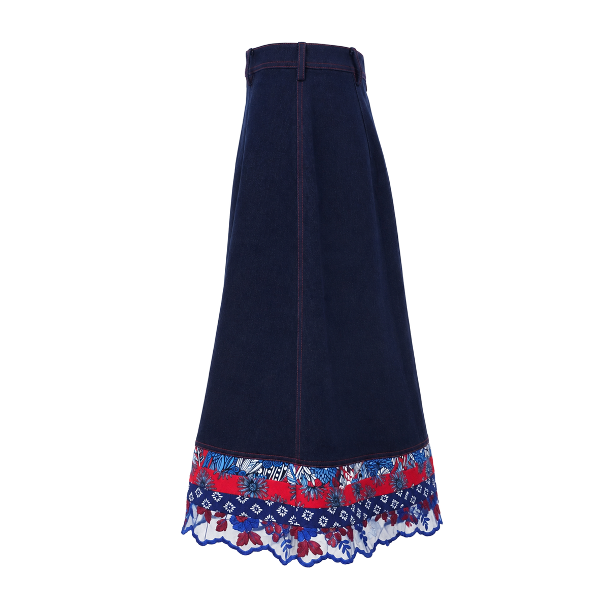 Reese A-line denim skirt