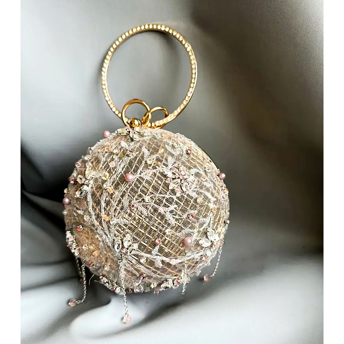 Rose Gold Lotus Scenery Bag