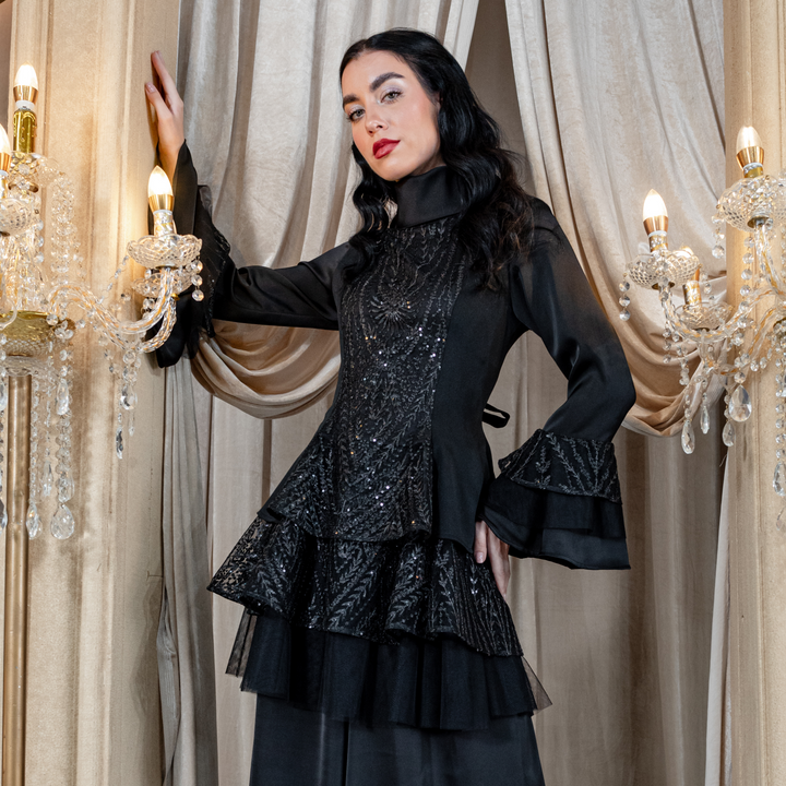 Mi Vida Signature Black shakira lace top (7483154759703)