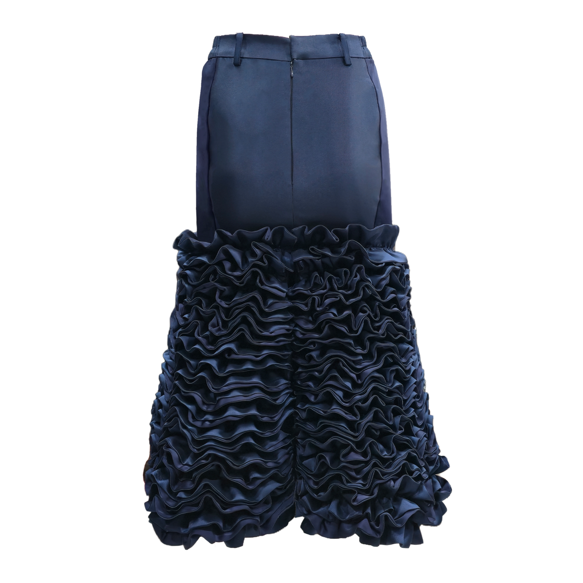 Signature Navy Blue Flamingo medium skirt - 2MADISONAVENUE.COM