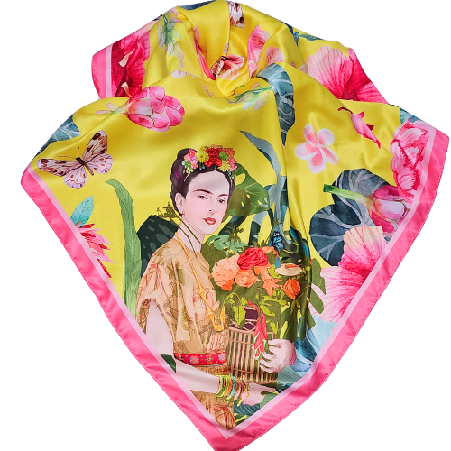 Spring Frida Yellow Scarf (6540379619351)