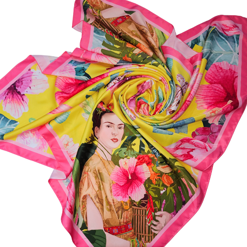 Spring Frida Yellow Scarf (6540379619351)