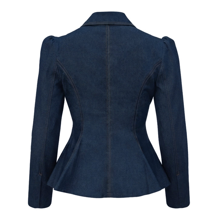 Signature Denim Samantha blazer top with attachment Sequins - 2MADISONAVENUE.COM