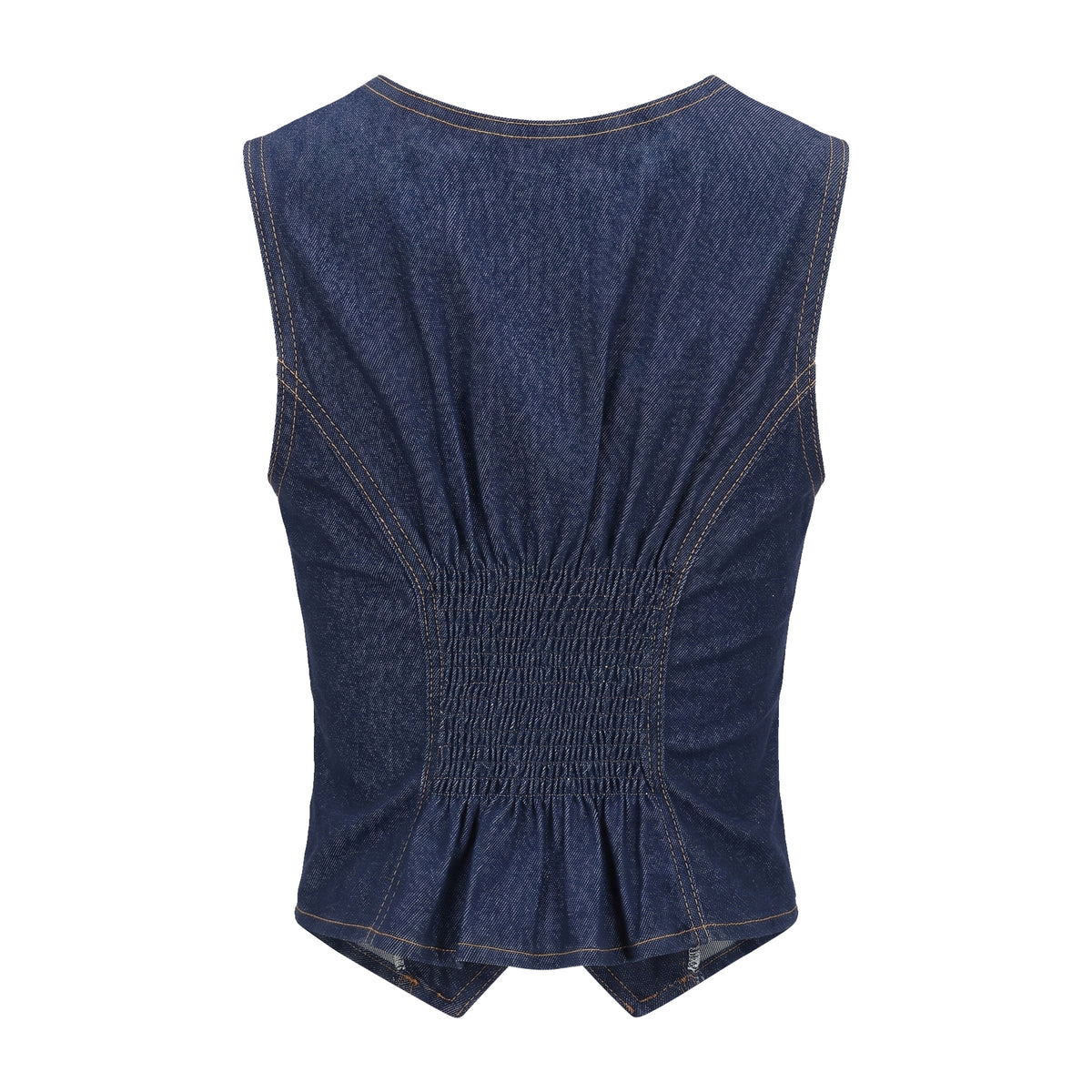 Signature Denim Vest with attachment Sequins #1 - 2MADISONAVENUE.COM