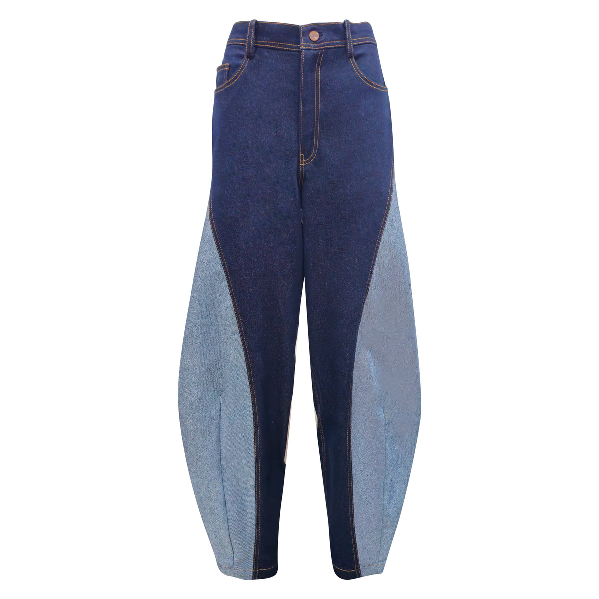 Signature Denim Barrel Pant With Chambray - 2MADISONAVENUE.COM