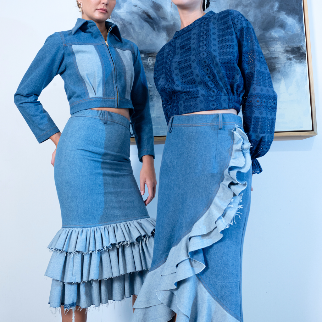 Signature Denim Light Blue carrie denim skirt (7772535128087)