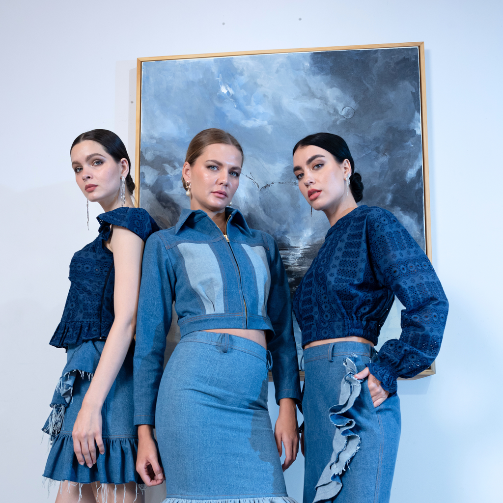 Signature Denim Light Blue cropped denim jacket (7772542042135)