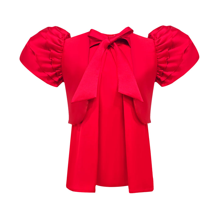 Signature Red twin set top - 2MADISONAVENUE.COM