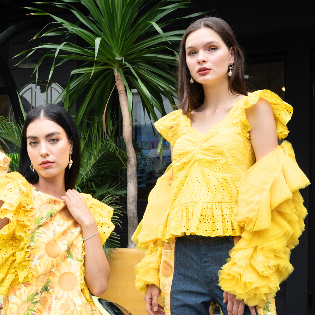 Sunflower new sweetheart yellow top