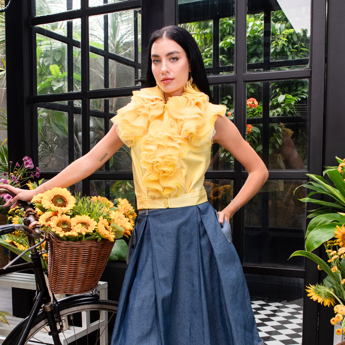Sunflower english tulle vest - 2MADISONAVENUE.COM