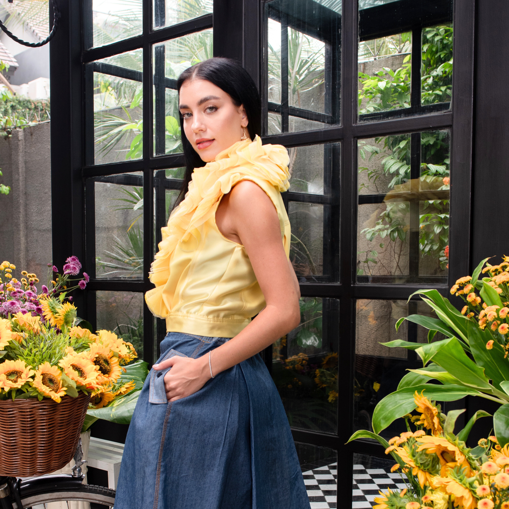 Sunflower english tulle vest