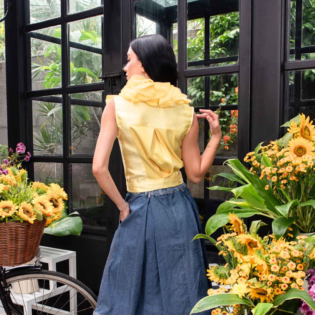 Sunflower english tulle vest