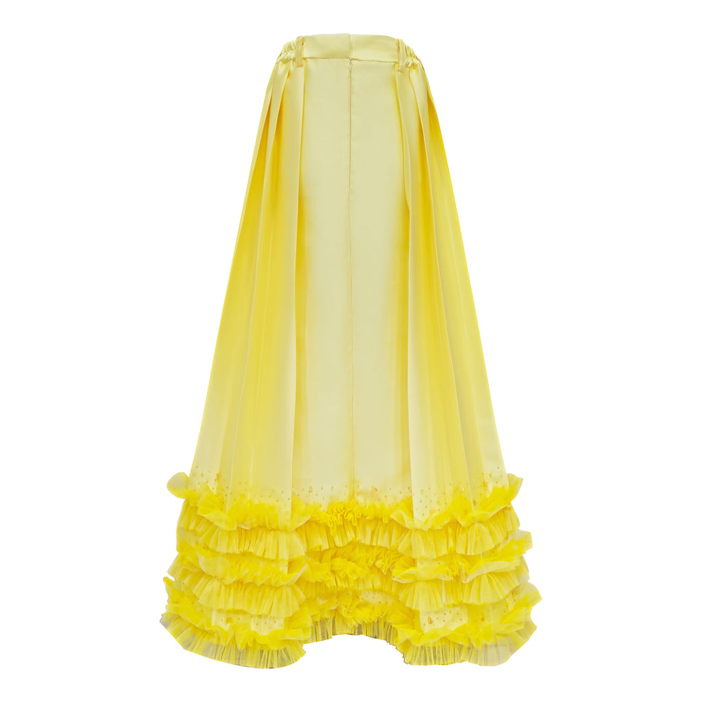 Sunflower fancy long ball skirt with tulle