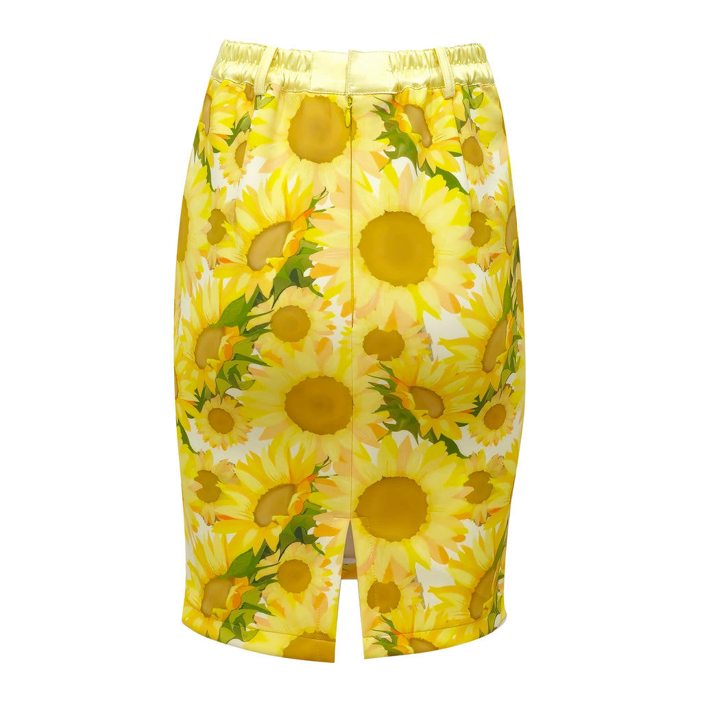 Sunflower pencil skirt