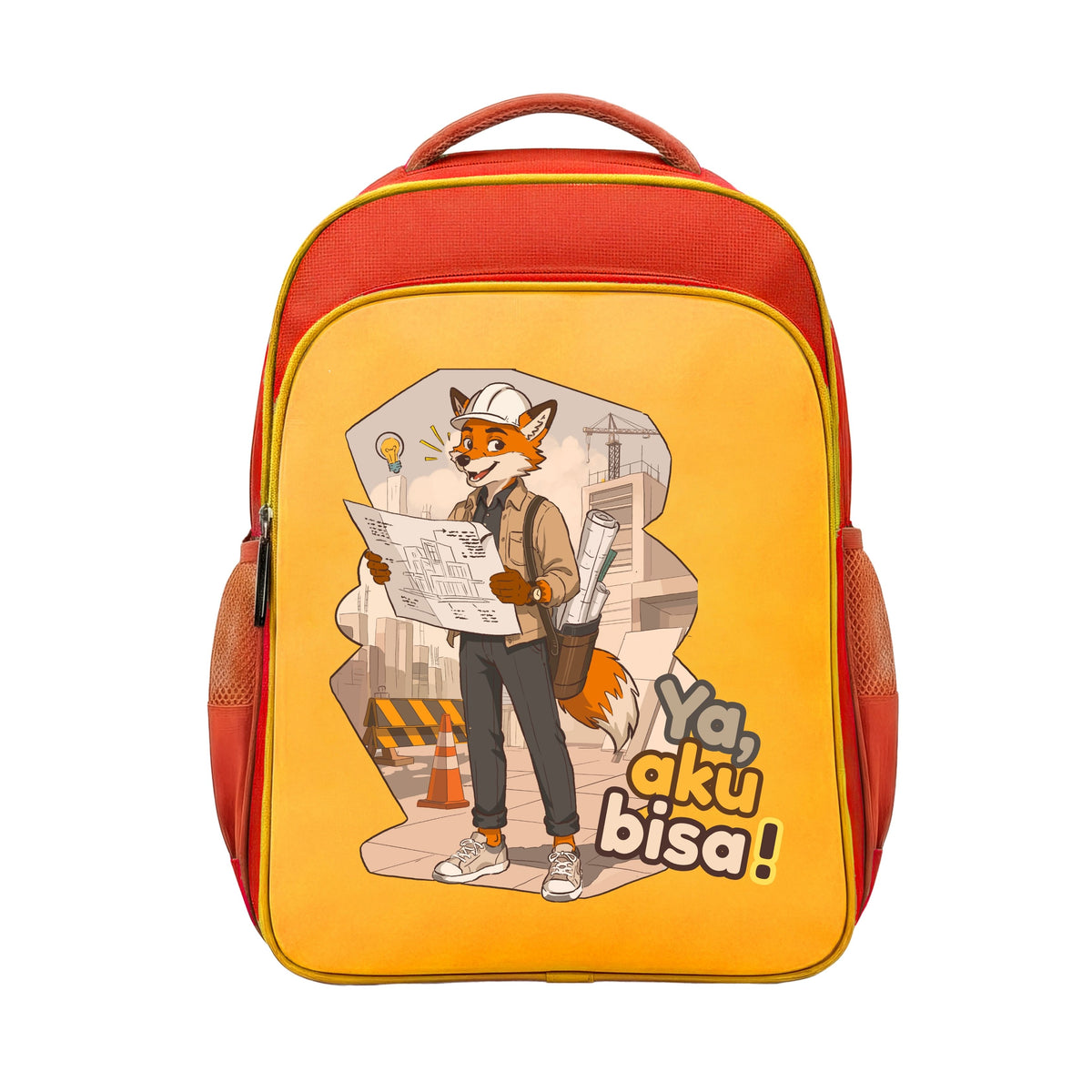 Aku Ingin Menjadi Arsitek tas sekolah orange - 2MADISONAVENUE.COM