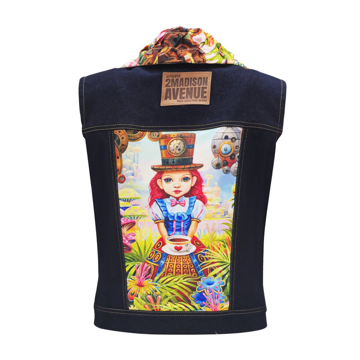 The Wonderland fancy denim vest (7354150912023)
