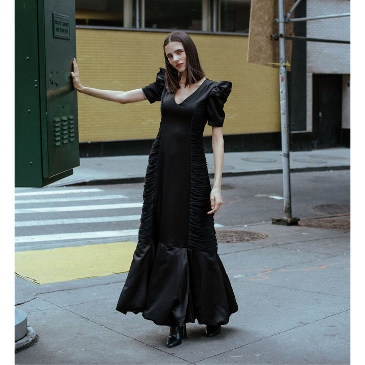 Central Celebration stasi long black dress (6969700646935)