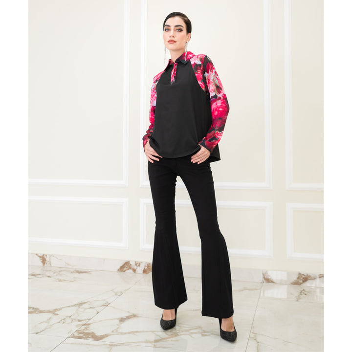 Becoming Night Rose Groovy Top (6920678965271)
