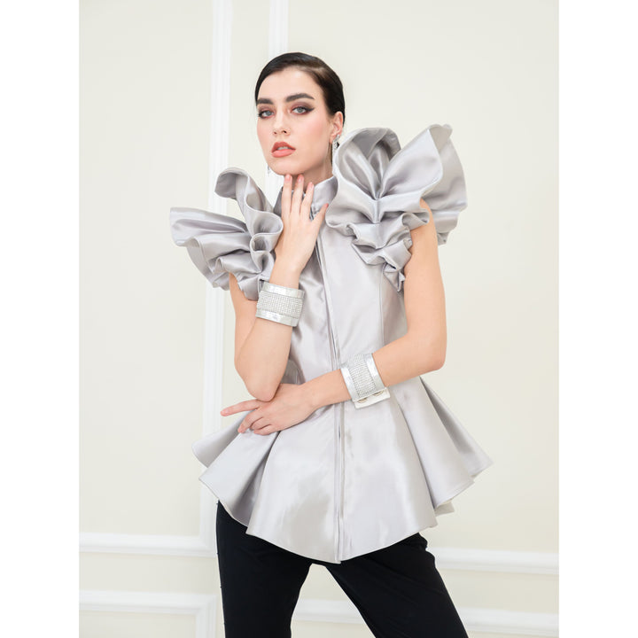 Becoming Destiny Silver Jacket Sleeveles (6934004400151)