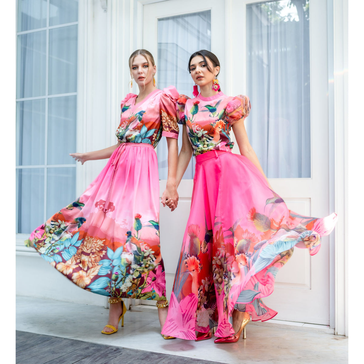 Central Park Pink Tiffany Dress (6969687474199)