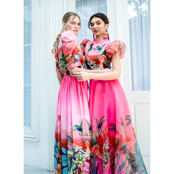Central Park Pink Tiffany Dress (6969687474199)