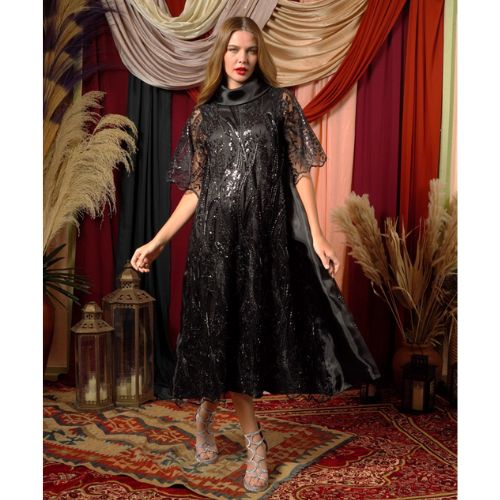Central Park Black victoria lace dress (7045690163223)