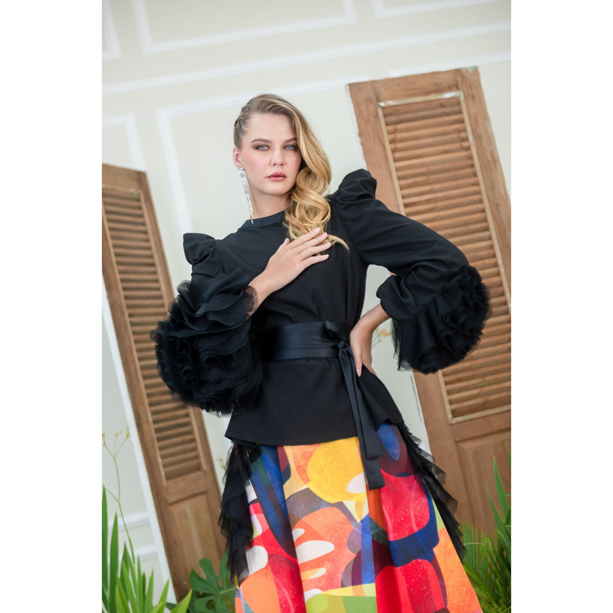 Becoming New Agnez in Black With Tulle (6916816568343)