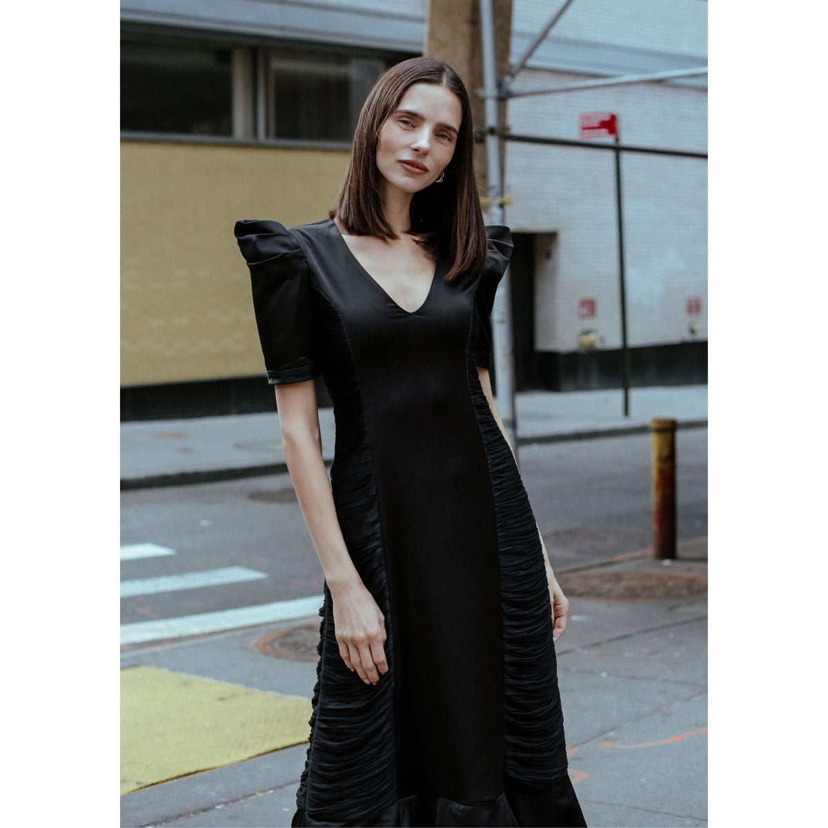 Central Celebration stasi long black dress (6969700646935)