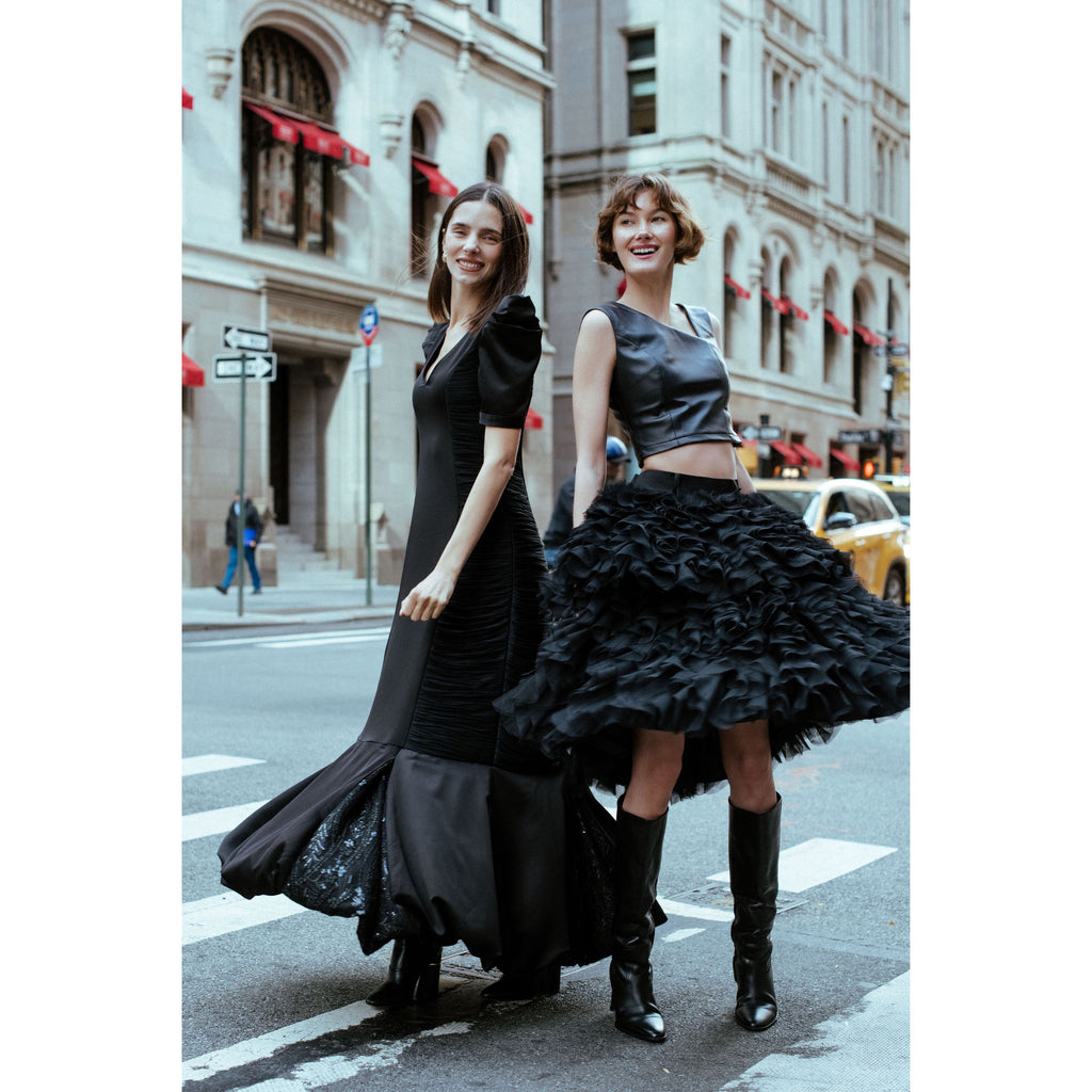 Central Celebration signature english tulle curly black skirt (6969697927191)