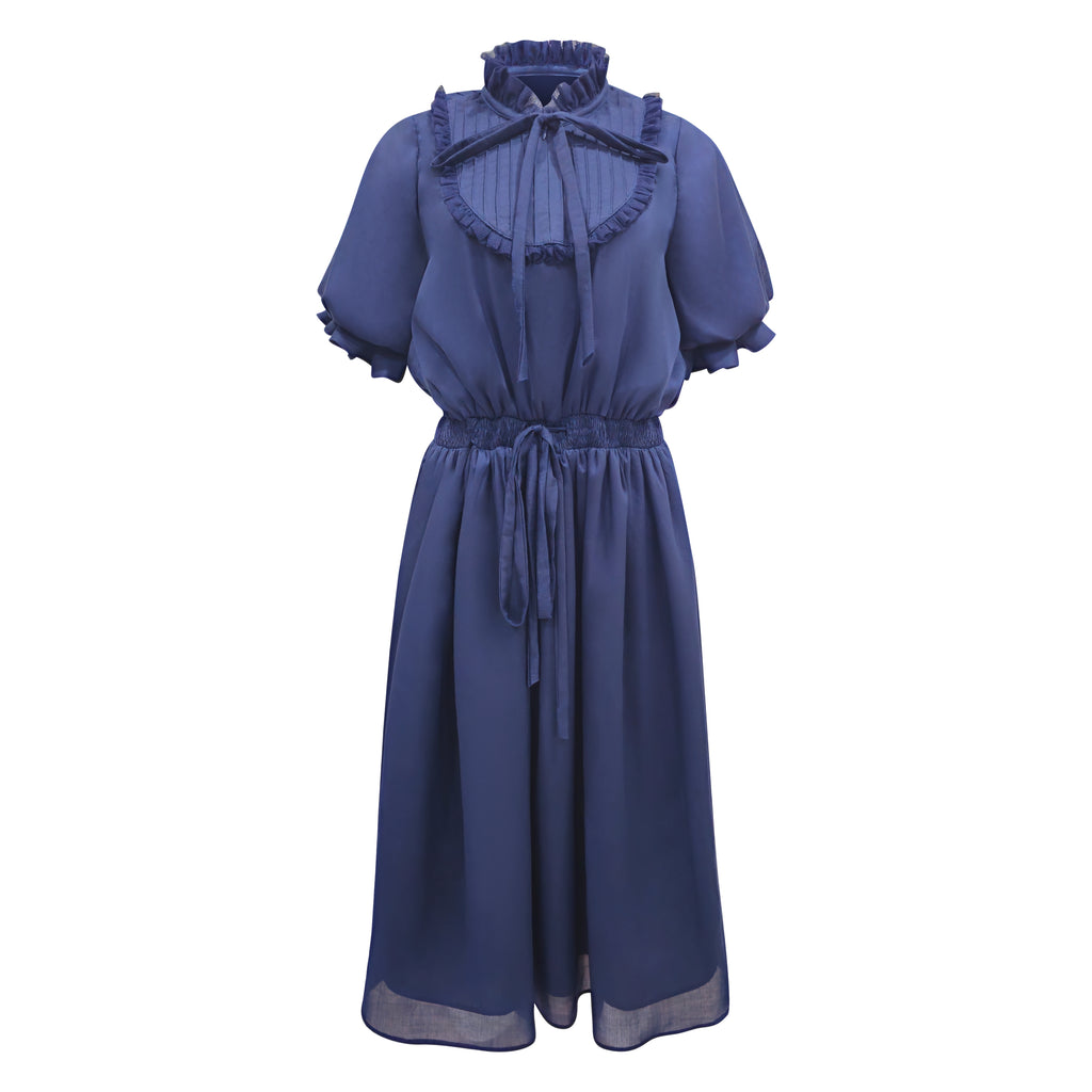 Timeless Pieces Romantic In Navy Dress