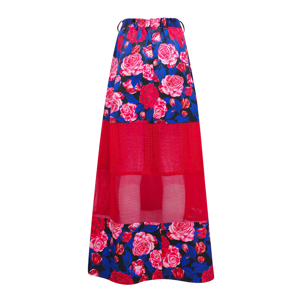 Flower Retro Jennifer Long Skirt