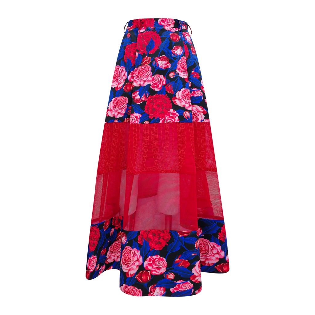 Flower Retro Jennifer Long Skirt