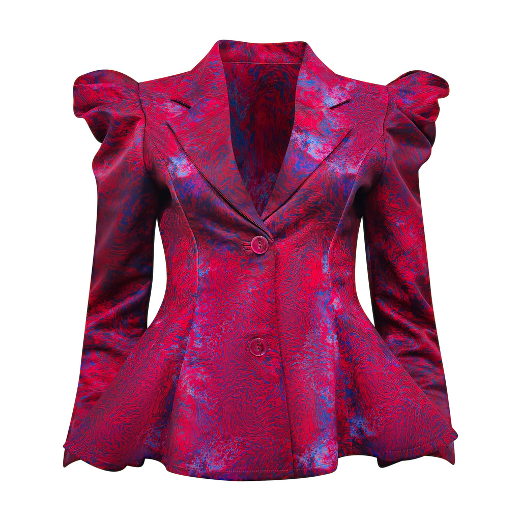 Moxie Abstract new samantha blazer top