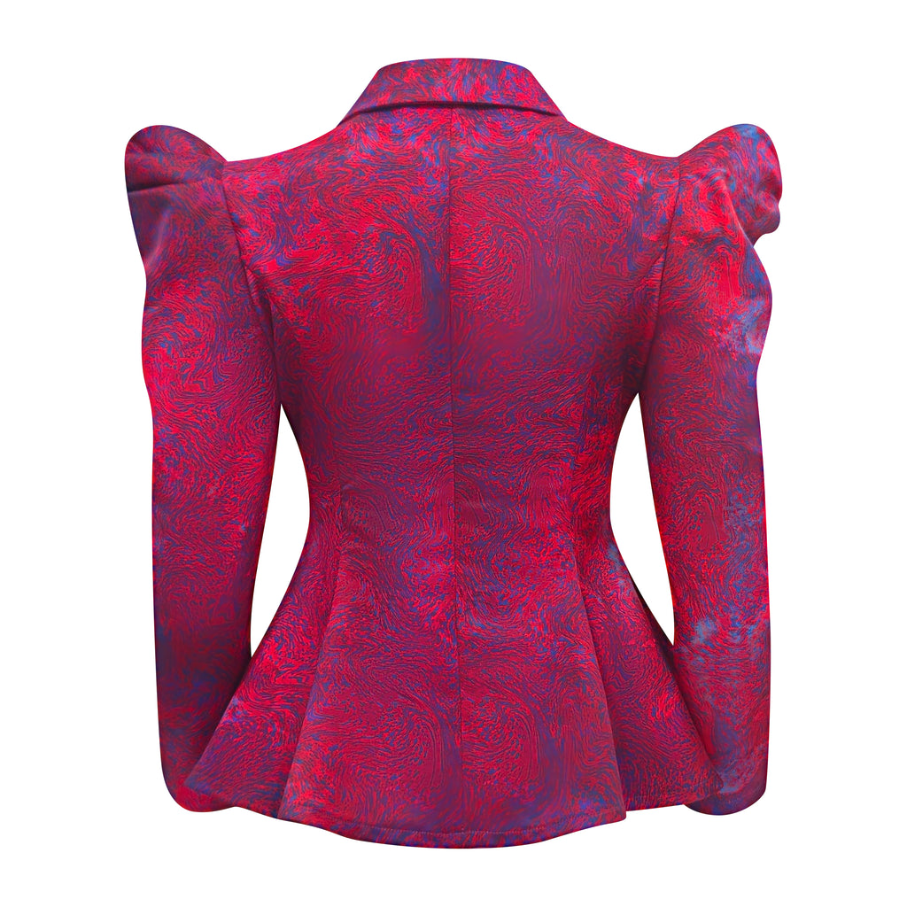 Moxie Abstract new samantha blazer top