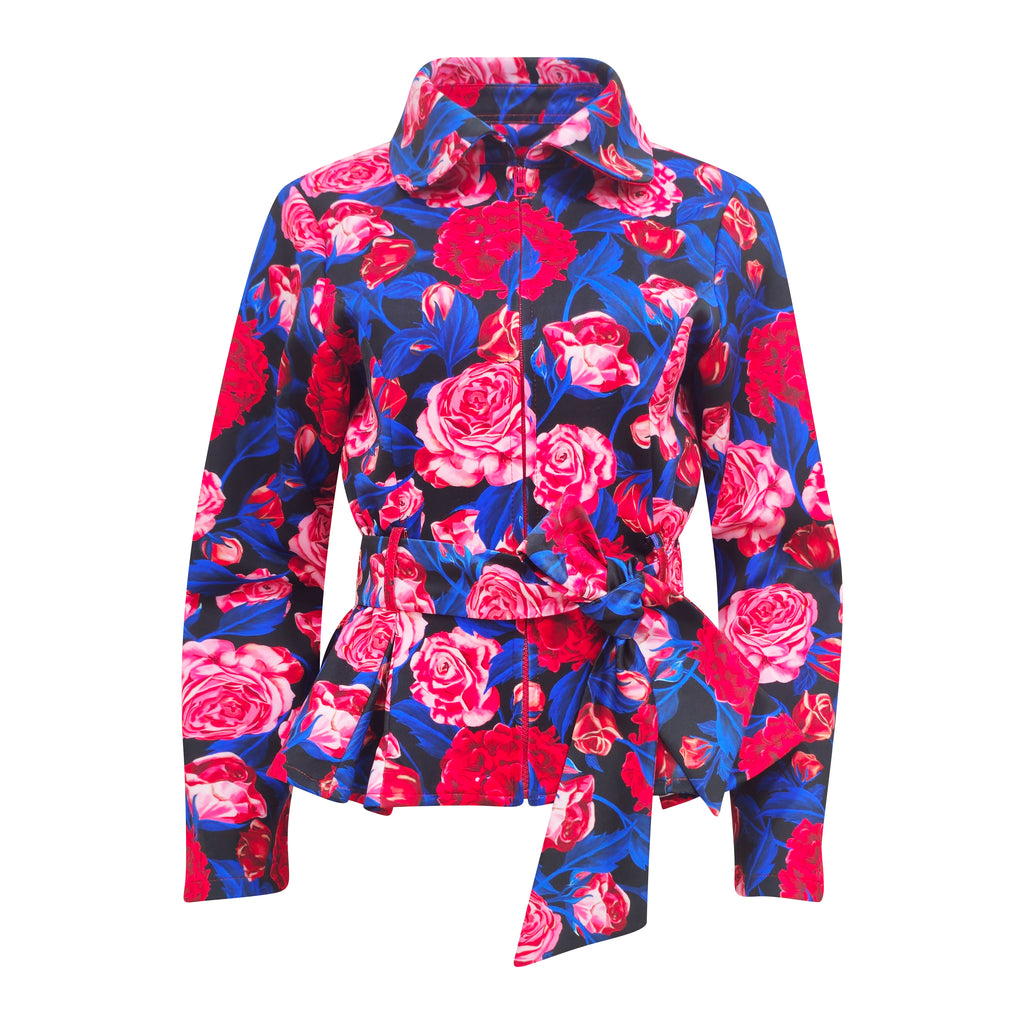 Flower Retro New Miranda Blazer Top