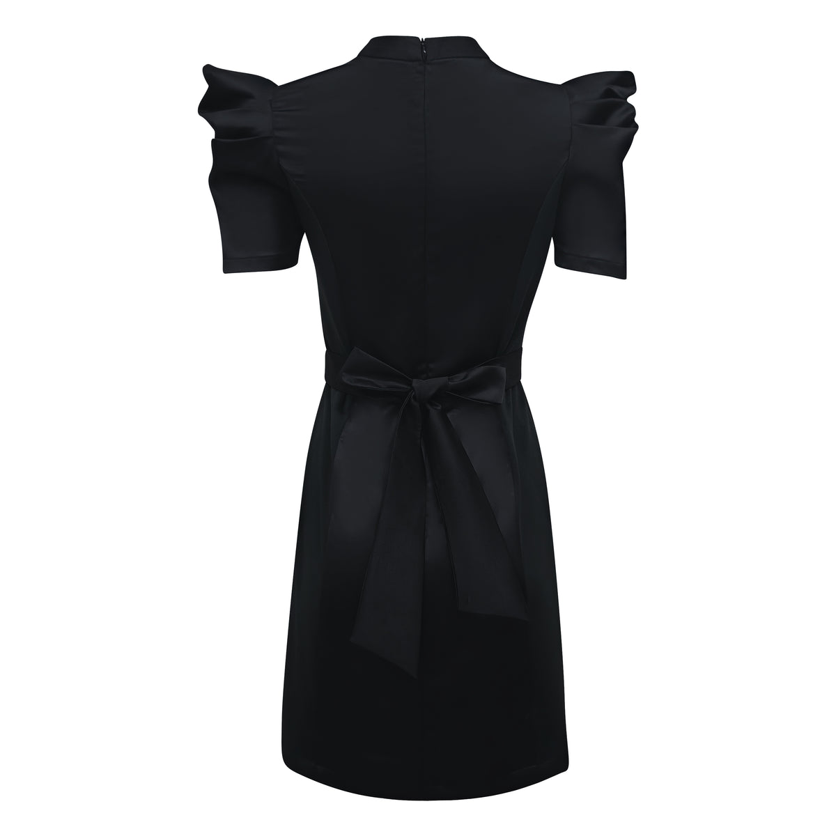 Signature Black Stasi Short Dress With Lace - 2MADISONAVENUE.COM