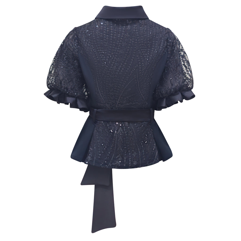 New Miranda Ballon SLeeve in Black