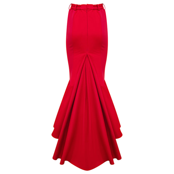 Signature Red mermaid long skirt - 2MADISONAVENUE.COM