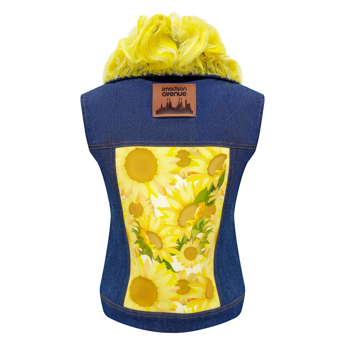 Sunflower denim fancy vest - 2MADISONAVENUE.COM