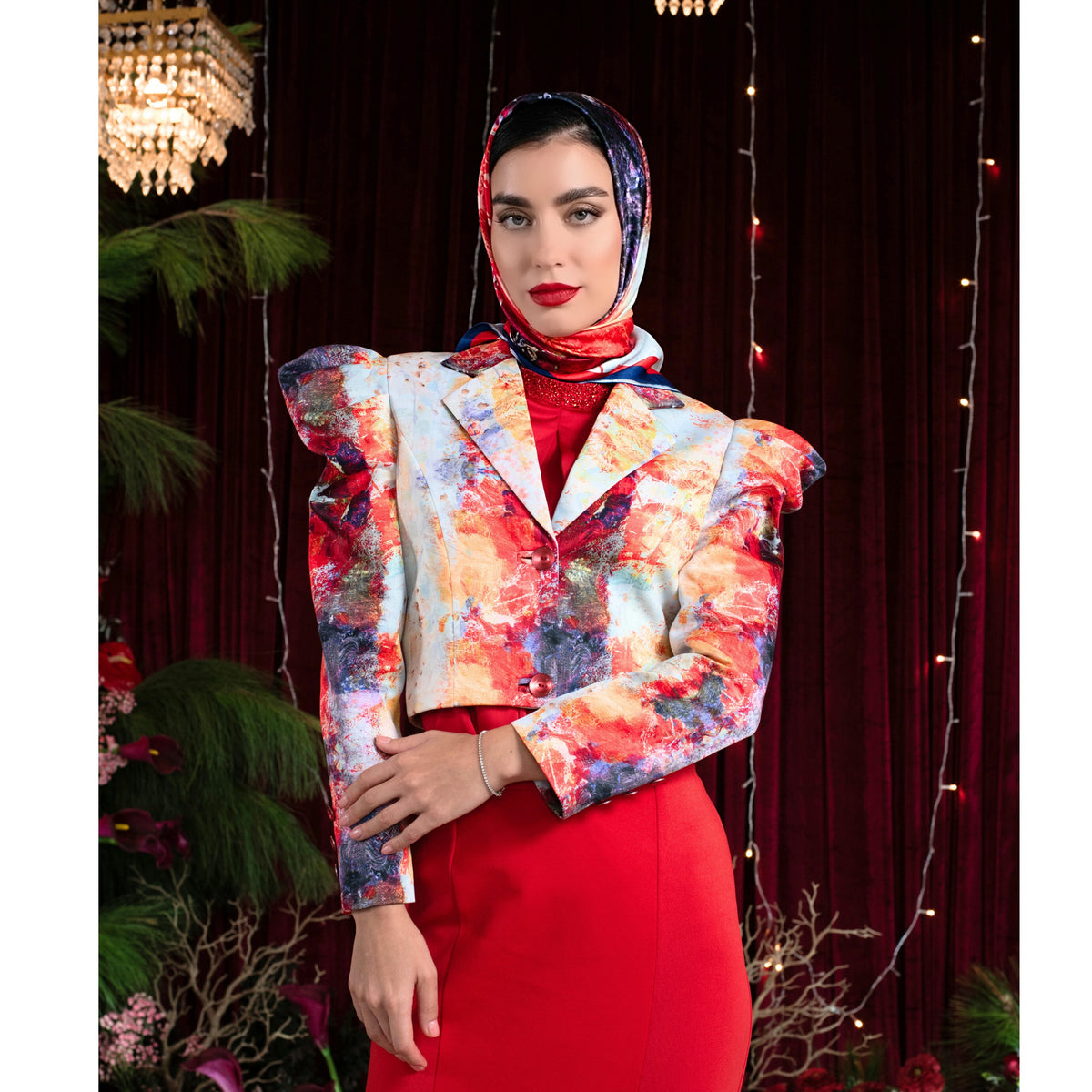 The Canvas hijab scarf - 2MADISONAVENUE.COM