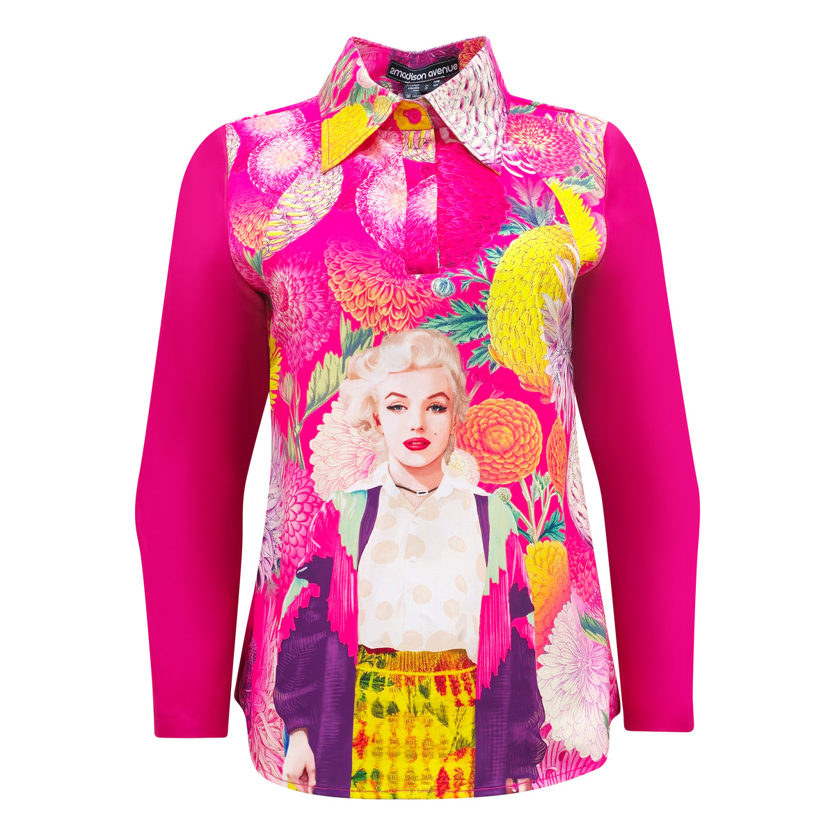 Marilyn Flower Passion ganger pink top (7890522243095)