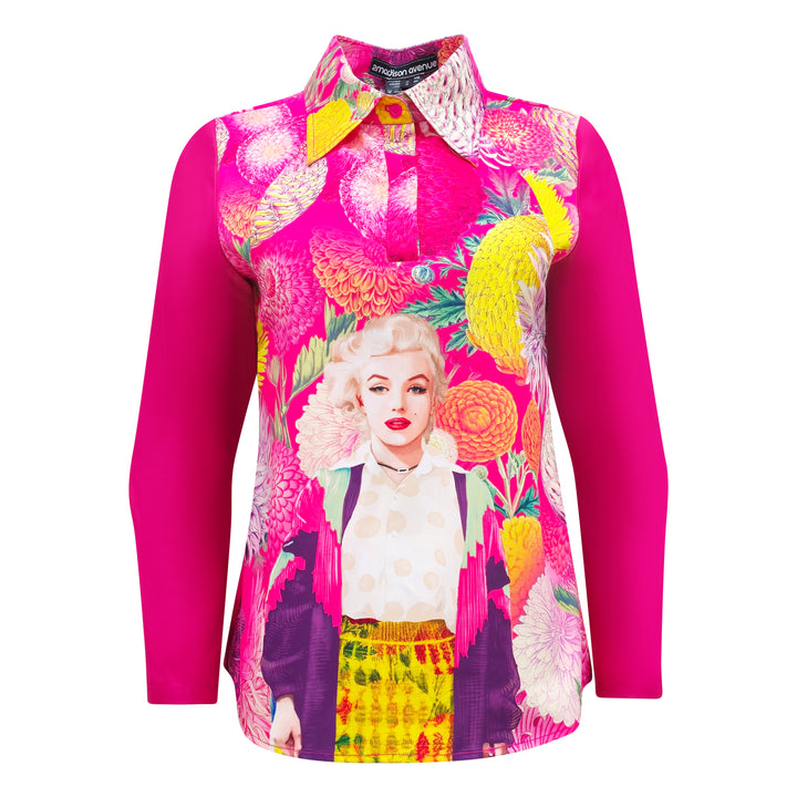 Marilyn Flower Passion ganger pink top (7890522243095)