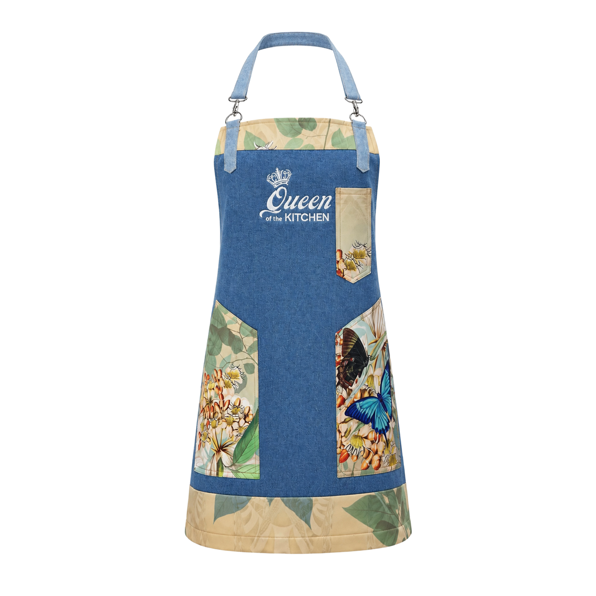 Miami Tosca Apron denim with embroidery queen - 2MADISONAVENUE.COM