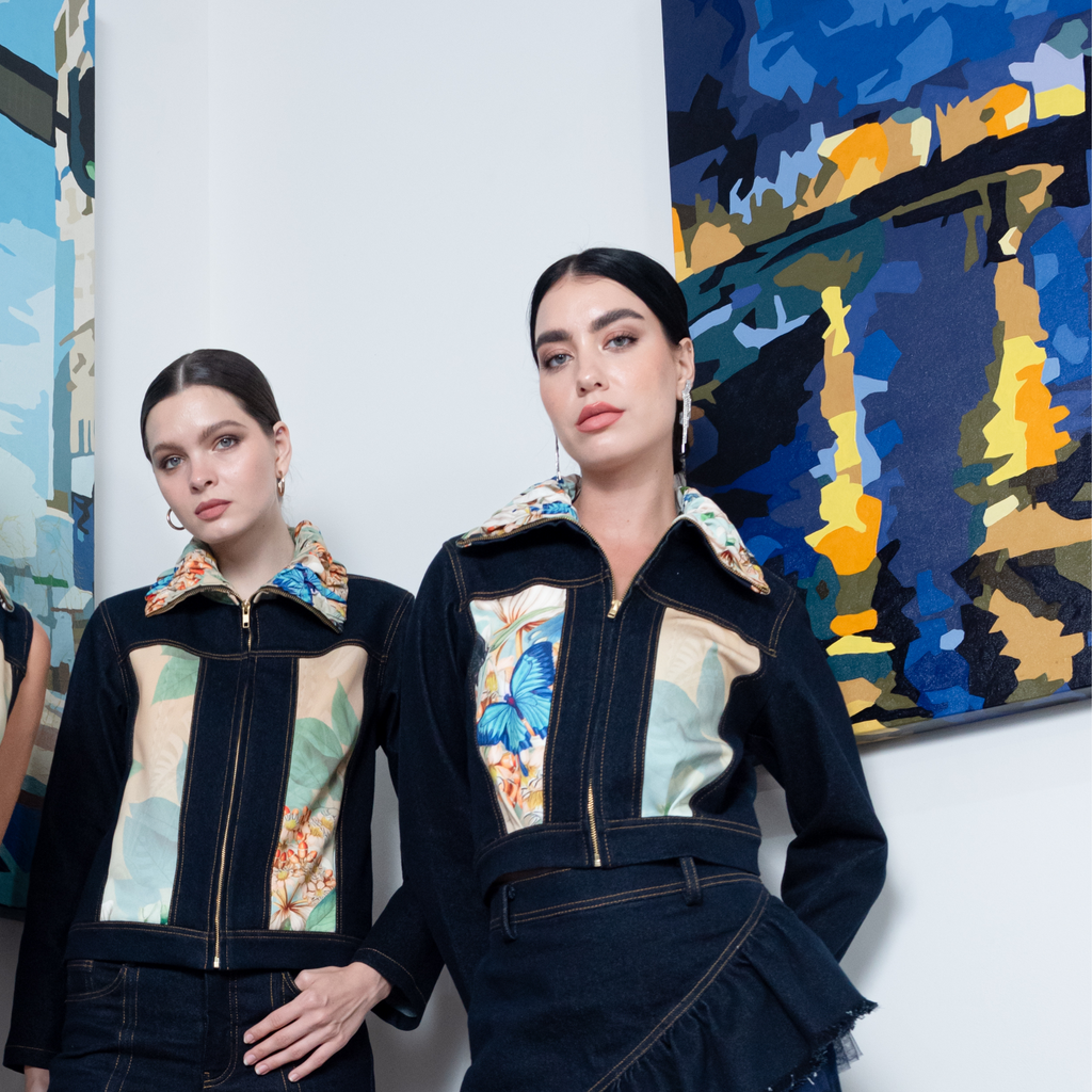 Miami Tosca cropped denim jacket (7679327404055)