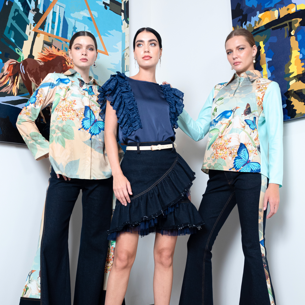 Miami Tosca ganger shirt in beige (7679107629079)