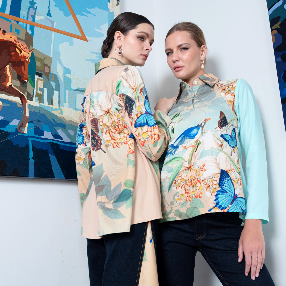 Miami Tosca ganger shirt in beige (7679107629079)