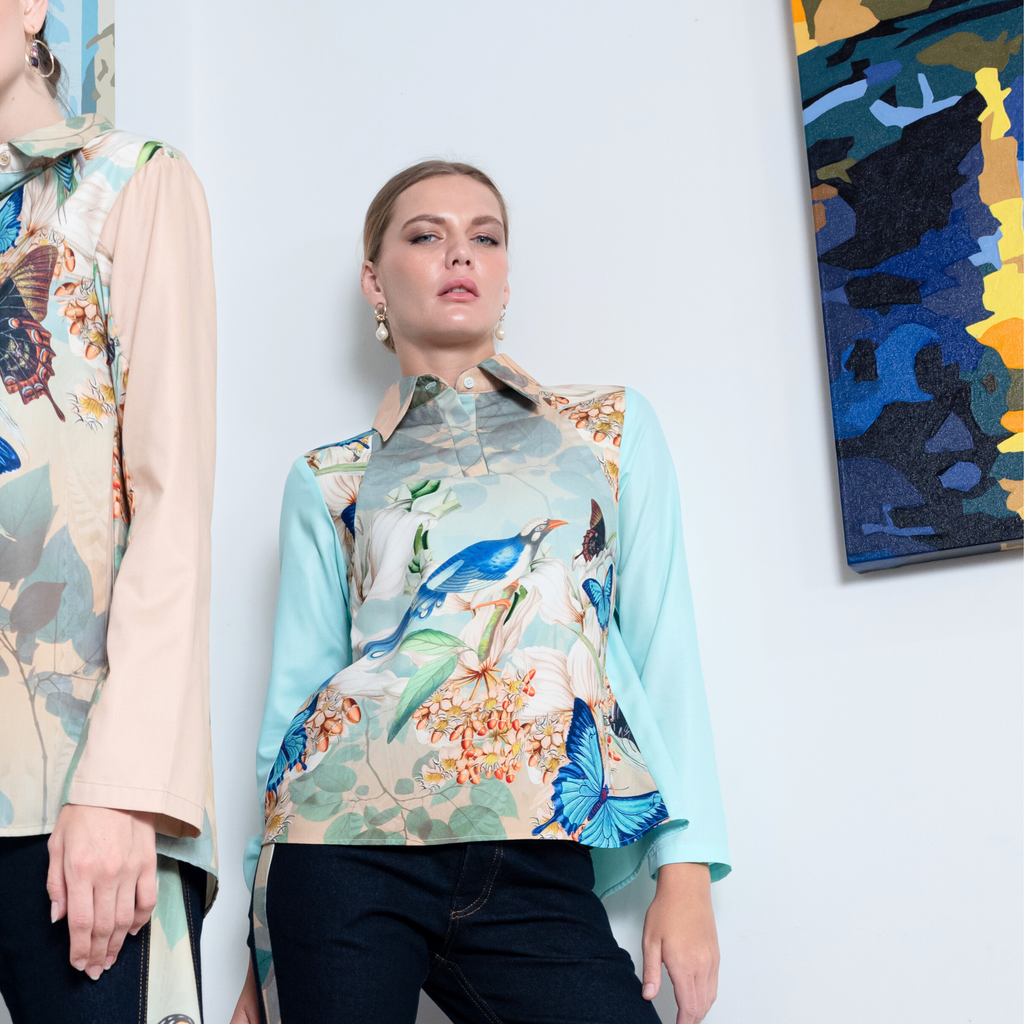 Miami Tosca groovy top in mint (7699872153623)