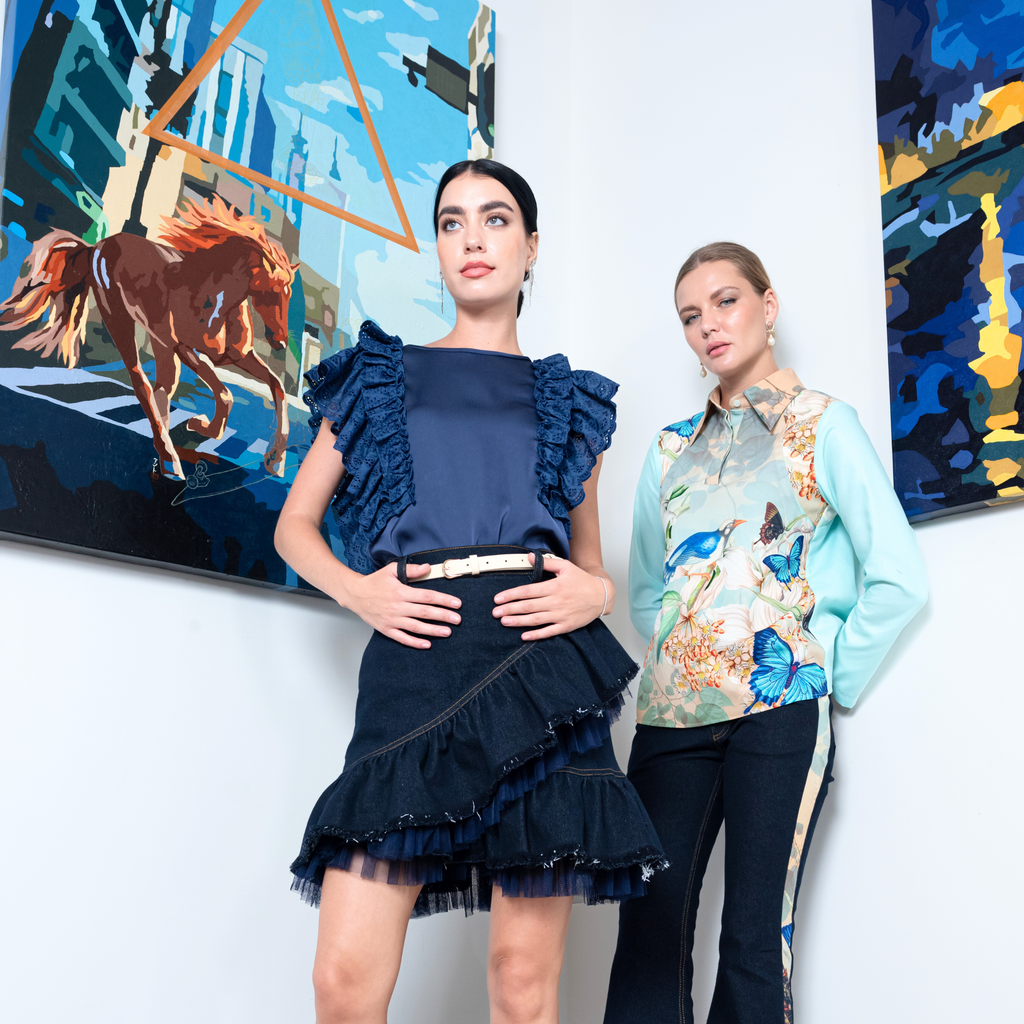 Miami Tosca groovy top in mint (7699872153623)