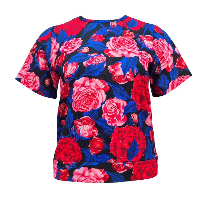 Moxie Flower top F/p - 2MADISONAVENUE.COM